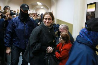 Директор РАМТа Софья Апфельбаум в Басманном суде Москвы. 27 октября 2017 года
