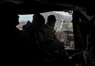 Украинские военные на линии фронта в Запорожской области