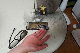 Сгоревший Samsung Galaxy Note 7