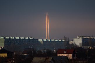 Три российские ракеты, запущенные из приграничного Белгорода в сторону Харькова