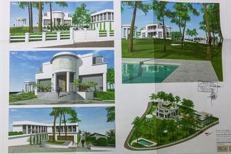 Remodeling plans for the villa that Arthur Ocheretny submitted to local officials in Anglet