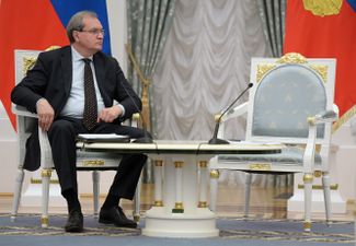 Валерий Фадеев в Кремле на встрече президента с членами Общественной палаты. 20 июня 2017 года