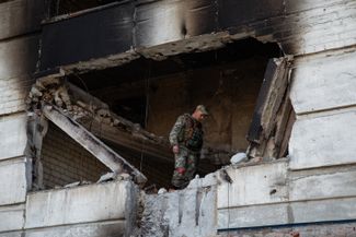 Rubizhne in Luhansk Oblast after shelling. April 8, 2022