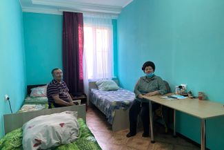Ольга Викторовна и Александр в своем номере, 22 февраля 2022 года