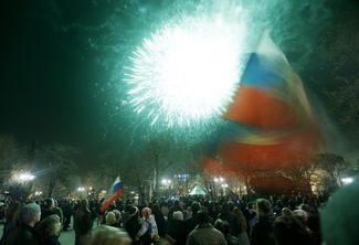 Празднование официального входа в состав России в Севастополе, 21 марта 2014 года