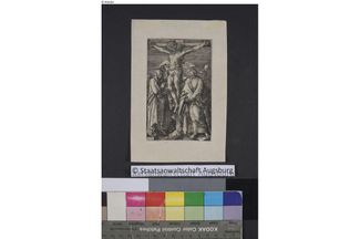 Альбрехт Дюрер. «Распятие Христа», оттиск гравюры, 1511 г.