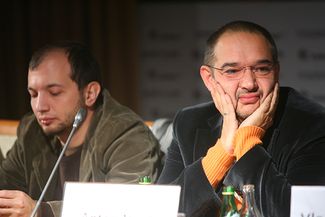 Демьян Кудрявцев (слева) и Антон Носик в 2009 году