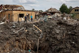 Частный дом в Покровске, разрушенный в результате российского ракетного удара