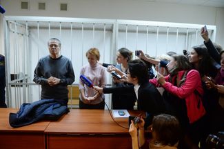 Алексей Улюкаев до начала оглашения приговора
