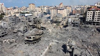 Разрушения в Газе после израильских обстрелов. 10 октября 2023 года