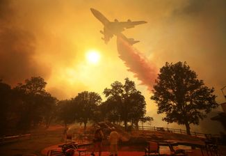 Лесные пожары в Калифорнии, 2 августа 2018 года.