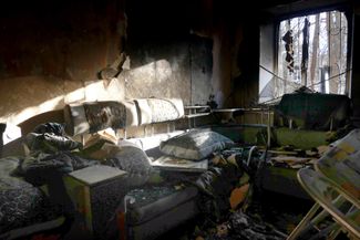 Квартира в Одессе после российской атаки 