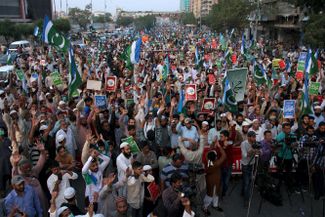 Протесты в Карачи, Пакистан. 1 ноября 2020 года