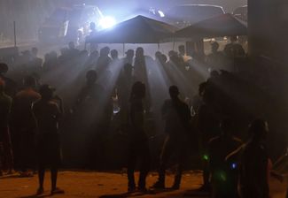 Лагерь мигрантов в Дель-Рио, 21 сентября 2021 года