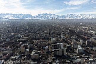 Modern-day Bishkek, February 2023