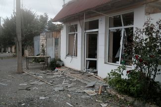 Martuni after the shelling. October 1, 2020