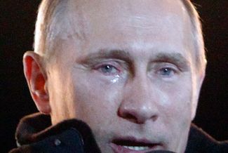 Immediately after voting closed on the evening of March 4, a pro-Putin rally took place on Moscow’s Manezh Square. The president-elect addressed the crowd with tears in his eyes. Later, Kremlin spokesman Dmitry Peskov said that Putin’s eyes were watering from the wind. 