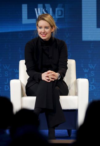 Элизабет Холмс на конференции Wall Street Journal Digital Live. Лагуна-Бич, Калифорния, 21 октября 2015 года