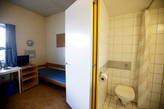 The Norwegian jail cell that houses Anders Breivik. February 2016