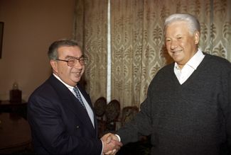 Рабочая встреча президента Бориса Ельцина и министра иностранных дел Евгения Примакова, 2 октября 1996-го