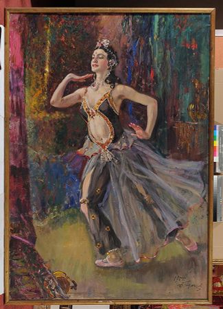 Tatiana Udalenkova (Dance of Persian women from Mussorgsky's opera “Khovanshchina”), 1954. Oil on canvas.