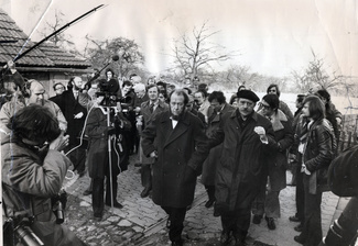 Александр Солженицын и немецкий писатель Генрих Бёлль, 1974
