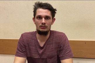 Alexander Tsilyk in FSB custody. Screenshot from the confession video.