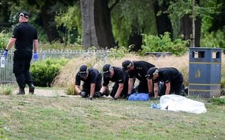 Полиция Солсбери ищет следы «Новичка», июль 2018 года