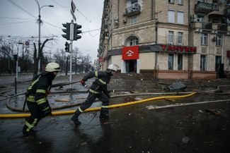 Пожарные на улицах Харькова