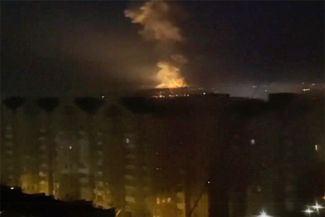 Киев. Последствия ракетного обстрела