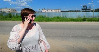 Olga Romanova visits a prison colony in Ivanovo, Russia. June 3, 2013