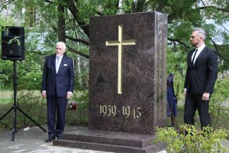 Открытие памятника погибшим финским солдатам. Июнь 2019 года