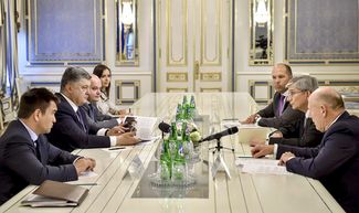 Встреча Петра Порошенко с руководством Всемирного конгресса украинцев. 10 июня 2015-го