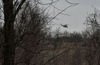Российский вертолет в Крыму