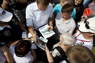 Встреча Навального с избирателями. 23 августа 2013-го