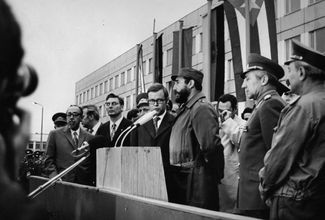 Фидель Кастро в Восточном Берлине. 1972 год