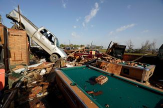 Последствия торнадо в штате Миссисипи