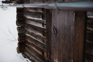 The sauna in the Bebchuks' estate in Bobrovo