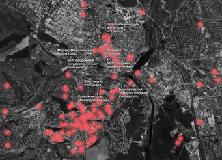 Карта всех ударов по Белгороду с начала полномасштабной войны