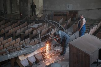 As a result of an air strike on Kramatorsk on June 30, residential buildings and shops were damaged, and the roof of the Evangelical Church of the Good News partially collapsed (pictured on July 4, 2026).