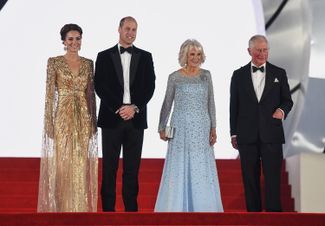 Кейт, герцогиня Кембриджская, принц Уильям, принц Чарльз и Камилла, герцогиня Корнуолльская