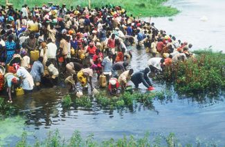 Беженцы в Танзании. 5 мая 1994 года