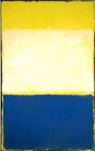 Картина Марка Ротко «№ 6 (желтый, белый, синий над желтым на сером)»