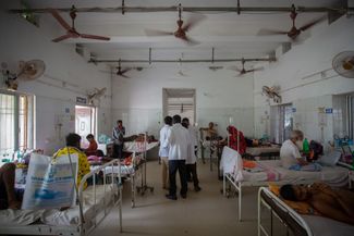 Больница, куда госпитализировали раненых. 4 июня 2023 года