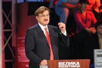 Первый эфир «Большой политики с Евгением Киселевым» на «Интере», 25 сентября 2009 года