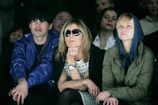 Алена Долецкая на показе Vassa в рамках Российской недели моды в Москве, 2007 год