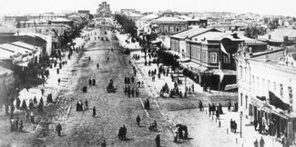 Екатерининская улица в Мариуполе. Фото сделано до 1917 года