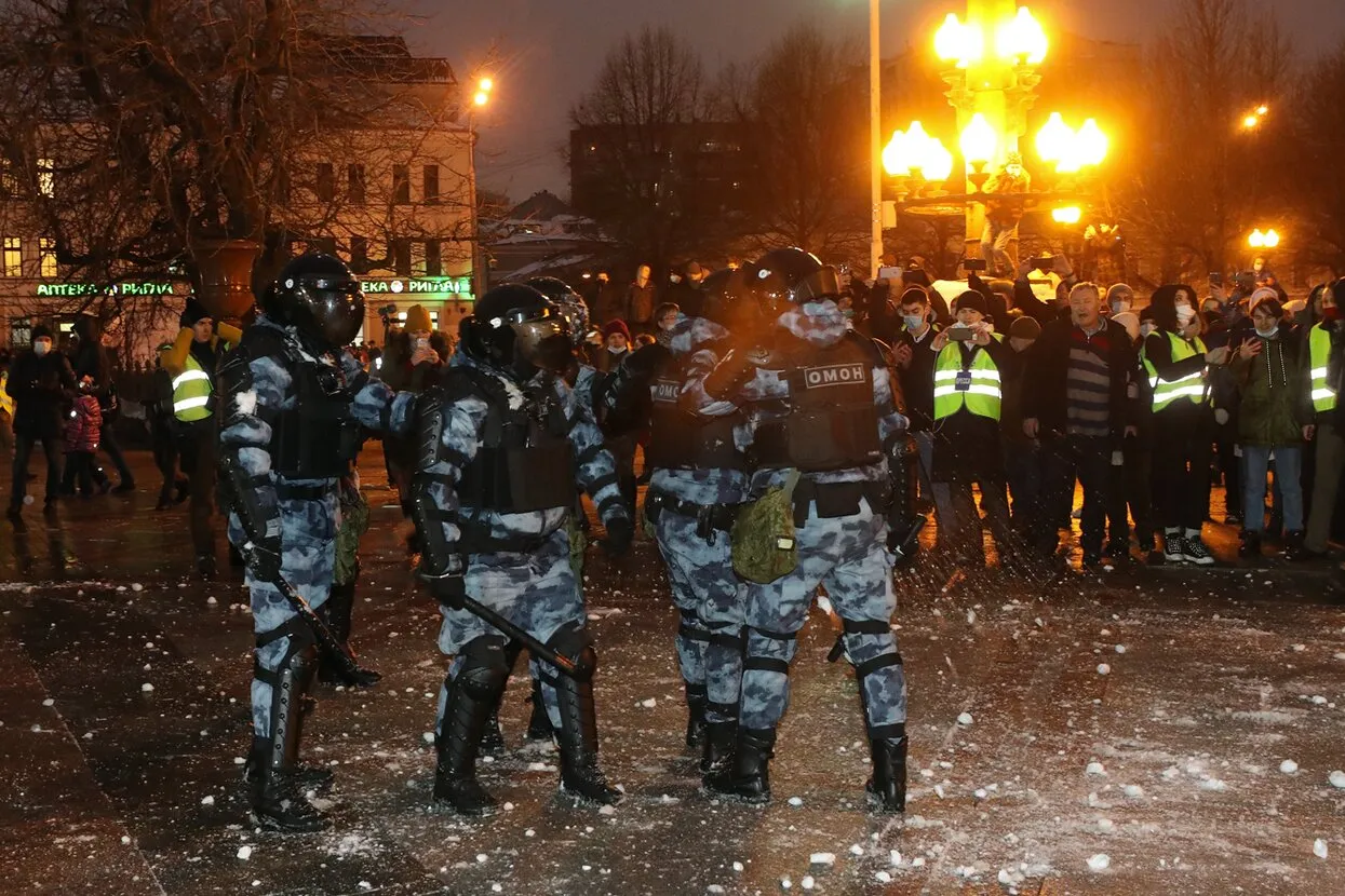 На митингах 23 января омоновцев закидывали снежками. За это могут (будут)  судить? А полицейским вообще больно? Отвечаем на главные вопросы о новой  тактике протестующих — Meduza