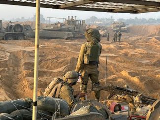 Лагерь ЦАХАЛ на территории сектора Газа