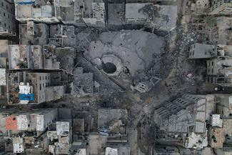 Мечеть в Газе, разрушенная в результате авиаударов ЦАХАЛ